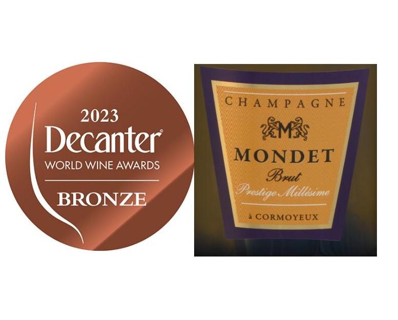 MEDAILLE DE BRONZE DECANTER - MILLESIME 2012